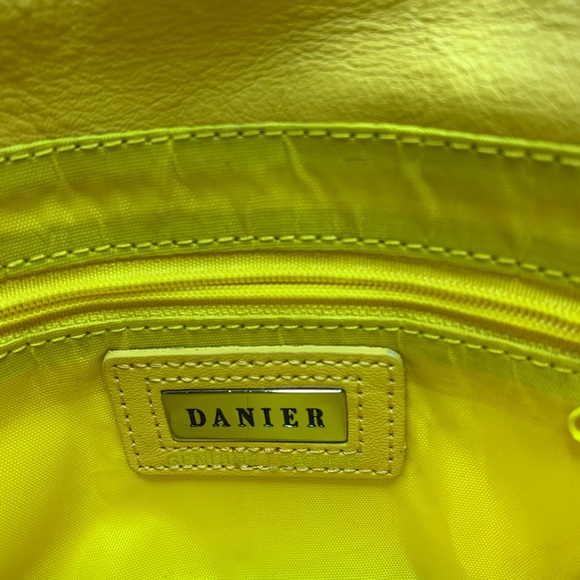 Danier Genuine Leather Clutch - Yellow - Picture 4 of 4
